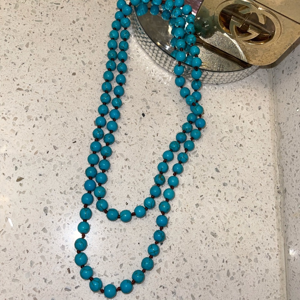 Turquoise Beaded Necklace